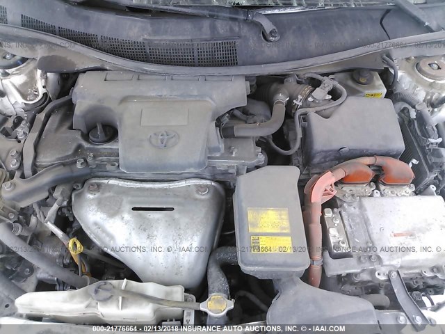 4T1BD1FK2DU085512 - 2013 TOYOTA CAMRY HYBRID/LE/XLE 白色 照片 10