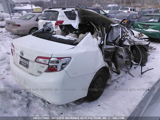 4T1BD1FK2DU085512 - 2013 TOYOTA CAMRY HYBRID/LE/XLE 白色 照片 4