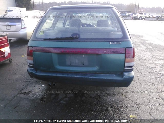 4S3BJ633XR9949563 - 1994 SUBARU LEGACY L/L SUNSPORT GREEN photo 6