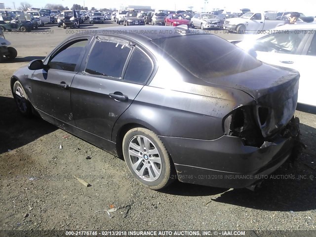 WBAVC53567FZ77150 - 2007 BMW 328 I SULEV GRAY photo 3