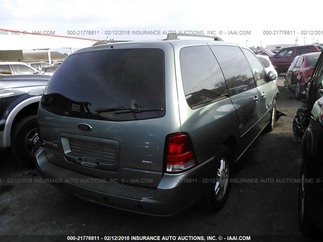 2FMZA52207BA07700 - 2007 FORD FREESTAR SEL GREEN photo 4