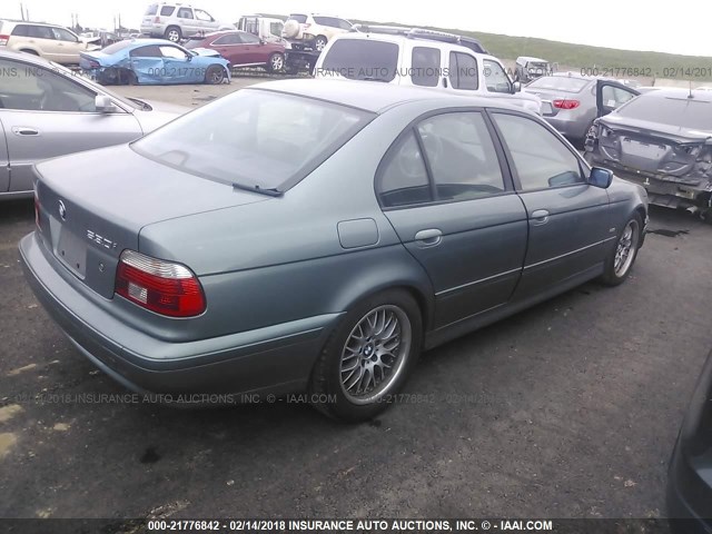 WBADT63412CH93319 - 2002 BMW 530 I AUTOMATIC GREEN photo 4