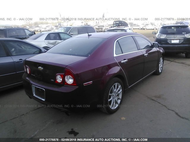 1G1ZK57789F156081 - 2009 CHEVROLET MALIBU LTZ 栗色 照片 4