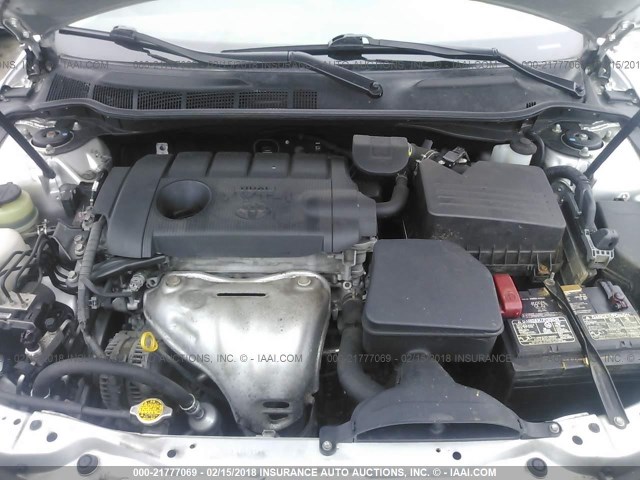 4T1BF3EK9BU200806 - 2011 TOYOTA CAMRY SE/LE/XLE ვერცხლისფერი ფოტო 10