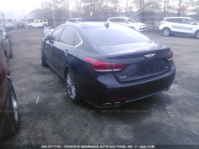 KMHGN4JF8HU208783 - 2017 GENESIS G80 ULTIMATE BLACK photo 1