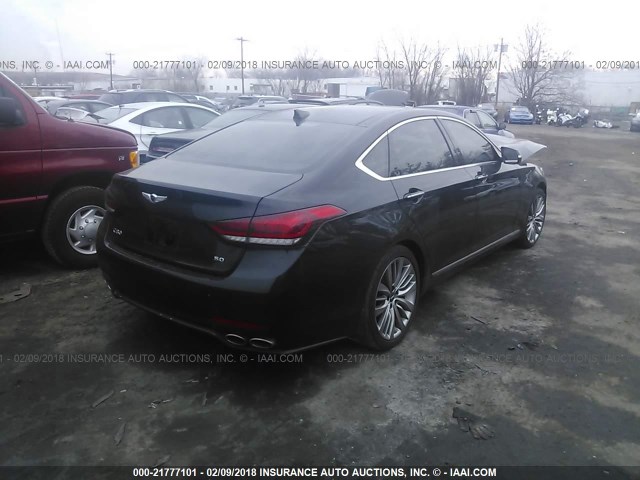 KMHGN4JF8HU208783 - 2017 GENESIS G80 ULTIMATE BLACK photo 2