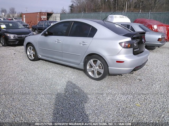 JM1BK323051248794 - 2005 MAZDA 3 S SILVER photo 3