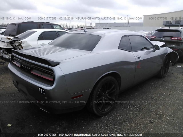 2C3CDZAGXGH168479 - 2016 DODGE CHALLENGER SXT SILVER photo 4