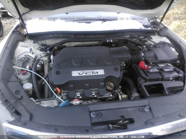 5J6TF1H56CL006464 - 2012 HONDA CROSSTOUR EXL თეთრი ფოტო 10