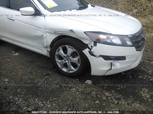 5J6TF1H56CL006464 - 2012 HONDA CROSSTOUR EXL WHITE photo 6