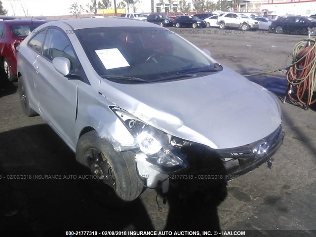 KMHDH6AE2DU011664 - 2013 HYUNDAI ELANTRA COUPE GS/SE SILVER photo 1