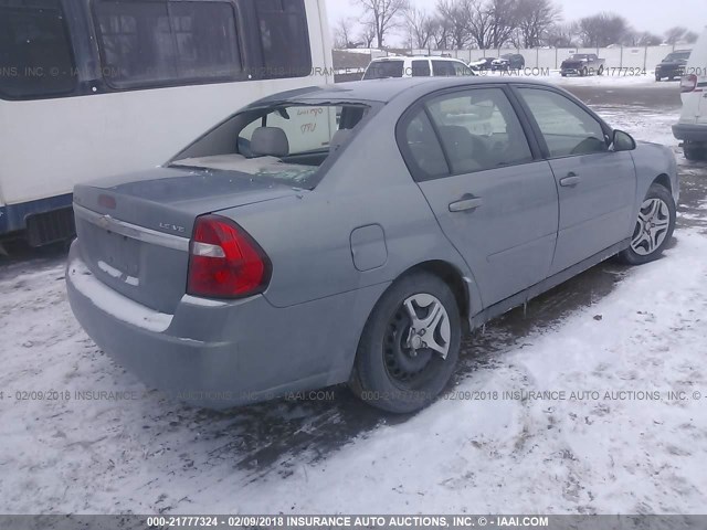 1G1ZS58NX7F206084 - 2007 CHEVROLET MALIBU LS ნაცრისფერი ფოტო 4