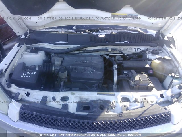 2CNDL63F766034931 - 2006 CHEVROLET EQUINOX LT WHITE photo 10