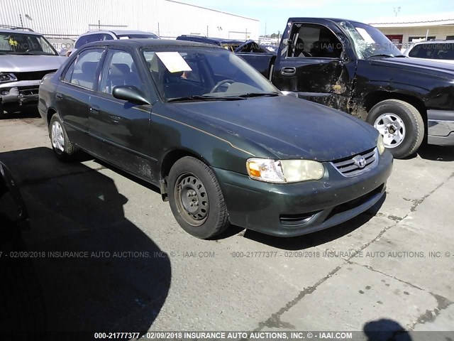 2T1BR12E61C430720 - 2001 TOYOTA COROLLA CE/LE/S GREEN photo 1