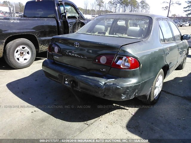 2T1BR12E61C430720 - 2001 TOYOTA COROLLA CE/LE/S GREEN photo 6