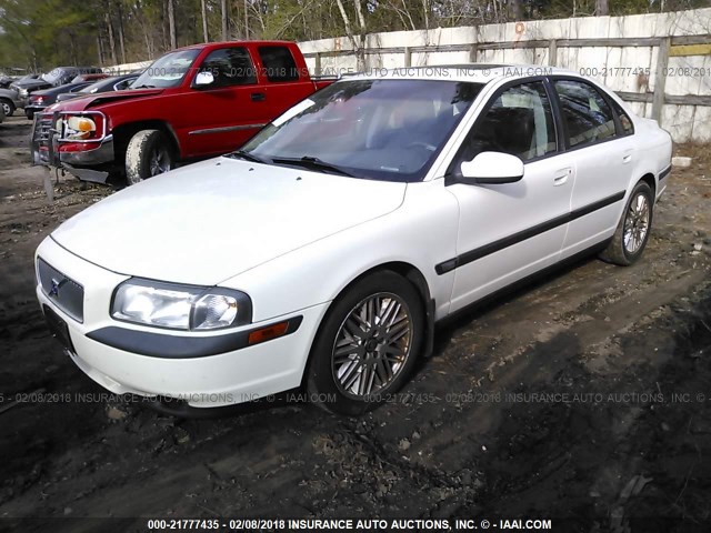 YV1TS94D4Y1139539 - 2000 VOLVO S80 WHITE photo 2