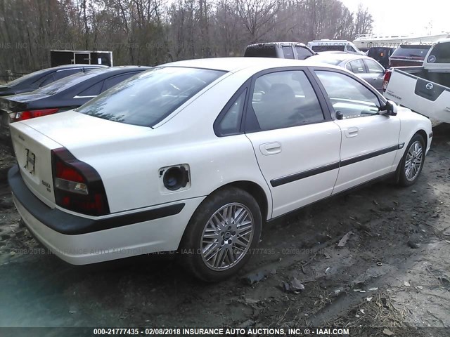 YV1TS94D4Y1139539 - 2000 VOLVO S80 WHITE photo 4