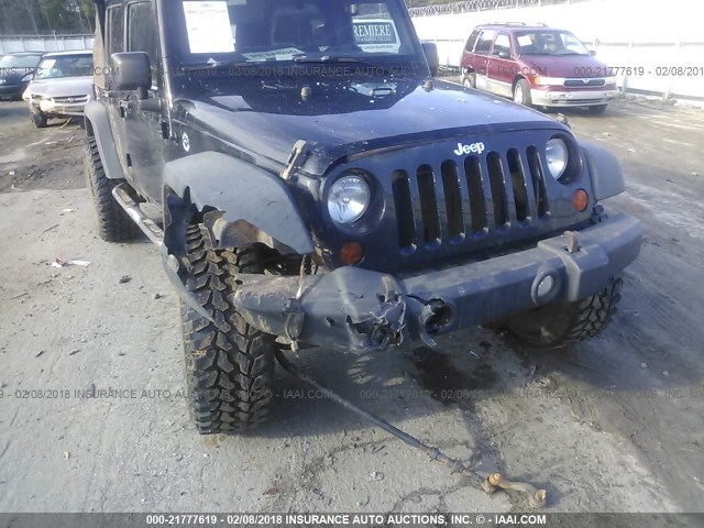 1J4BA3H17BL522947 - 2011 JEEP WRANGLER UNLIMITE SPORT BLACK photo 6