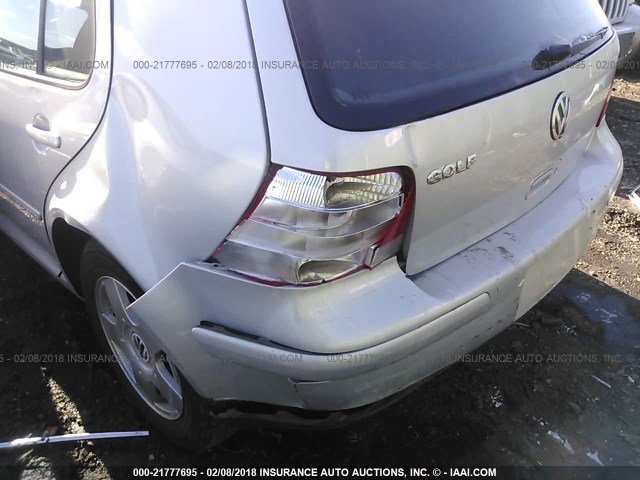 WVWGC21J3YW672233 - 2000 VOLKSWAGEN GOLF GLS SILVER photo 6