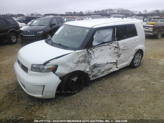JTLKE50EX81026277 - 2008 TOYOTA SCION XB თეთრი ფოტო 2