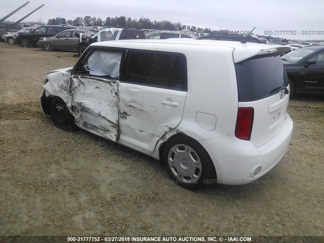JTLKE50EX81026277 - 2008 TOYOTA SCION XB თეთრი ფოტო 3