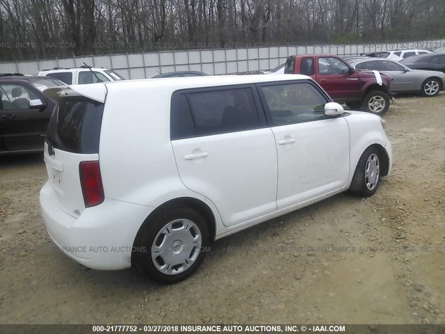 JTLKE50EX81026277 - 2008 TOYOTA SCION XB თეთრი ფოტო 4