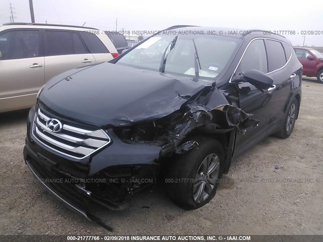 5XYZU3LB6GG334189 - 2016 HYUNDAI SANTA FE SPORT  BLACK photo 2