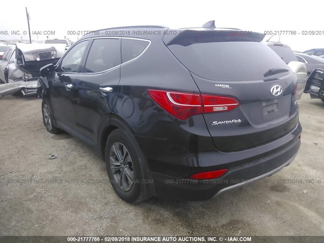 5XYZU3LB6GG334189 - 2016 HYUNDAI SANTA FE SPORT  BLACK photo 3