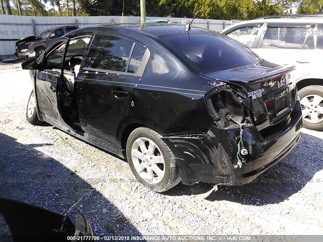 3N1AB6AP4BL605841 - 2011 NISSAN SENTRA 2.0/2.0S/SR/2.0SL BLACK photo 3