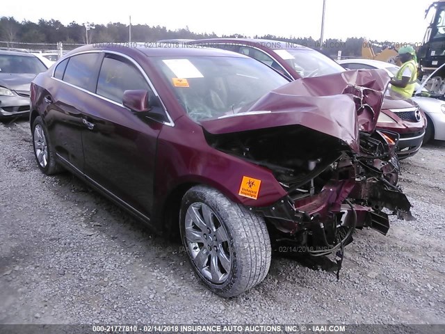 1G4GE5GV0AF321223 - 2010 BUICK LACROSSE CXS MAROON photo 1
