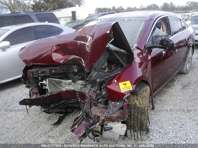 1G4GE5GV0AF321223 - 2010 BUICK LACROSSE CXS MAROON photo 6