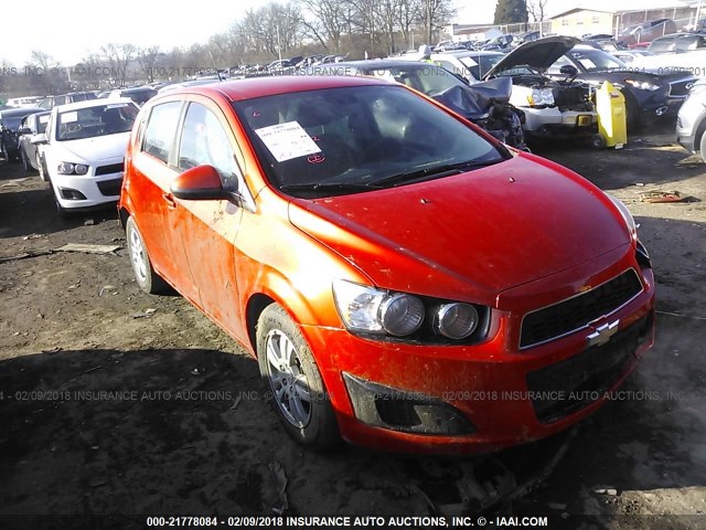 1G1JB6SH4C4116456 - 2012 CHEVROLET SONIC LS 橙色 照片 1