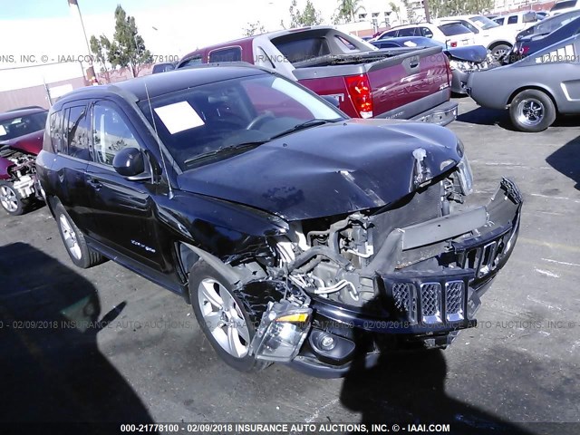 1C4NJDBB5ED569662 - 2014 JEEP COMPASS SPORT BLACK photo 1