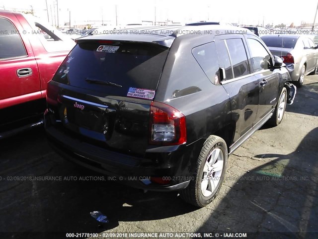 1C4NJDBB5ED569662 - 2014 JEEP COMPASS SPORT BLACK photo 4