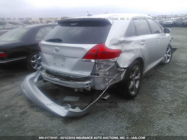 4T3ZK11AX9U009425 - 2009 TOYOTA VENZA SILVER photo 4