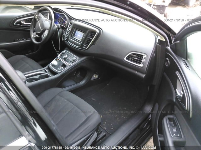 1C3CCCABXFN745974 - 2015 CHRYSLER 200 LIMITED BLACK photo 5