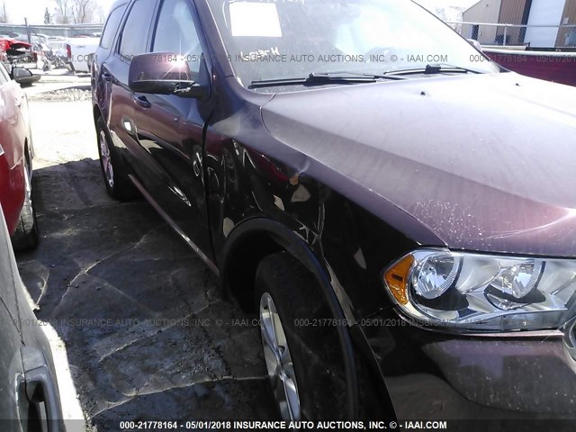 1C4RDJAG0CC193217 - 2012 DODGE DURANGO SXT MAROON photo 6