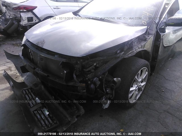 1N4AA5APXCC804907 - 2012 NISSAN MAXIMA S/SV BLACK photo 6