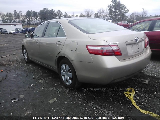 4T1BE46K77U695960 - 2007 TOYOTA CAMRY NEW GENERAT CE/LE/XLE/SE GOLD photo 3