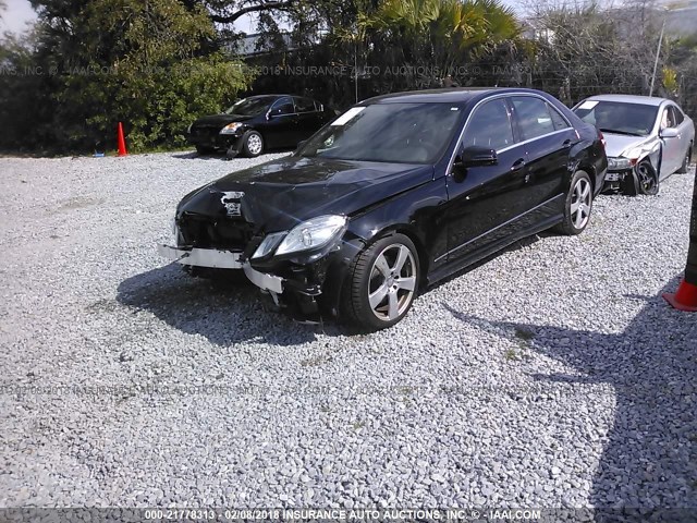 WDDHF8HB9BA449167 - 2011 MERCEDES-BENZ E 350 4MATIC BLACK photo 2