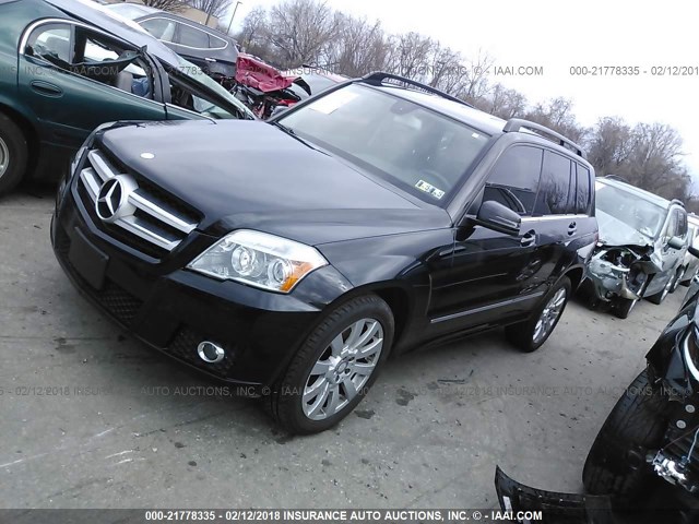 WDCGG8HB3CF778075 - 2012 MERCEDES-BENZ GLK 350 4MATIC BLACK photo 2