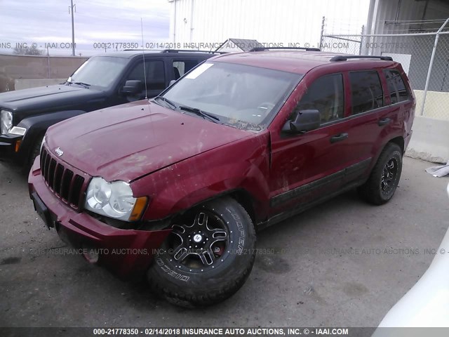 1J4GR48K25C508584 - 2005 JEEP GRAND CHEROKEE LAREDO/COLUMBIA/FREEDOM RED photo 2