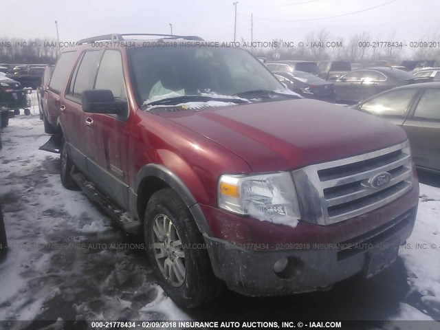 1FMFU16547LA85565 - 2007 FORD EXPEDITION XLT RED photo 1