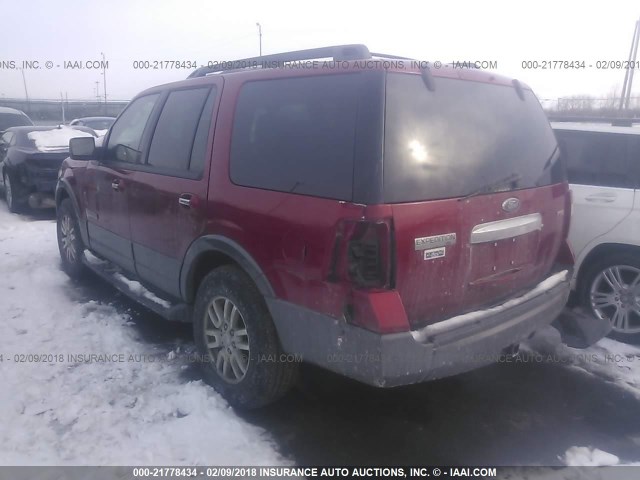 1FMFU16547LA85565 - 2007 FORD EXPEDITION XLT RED photo 3
