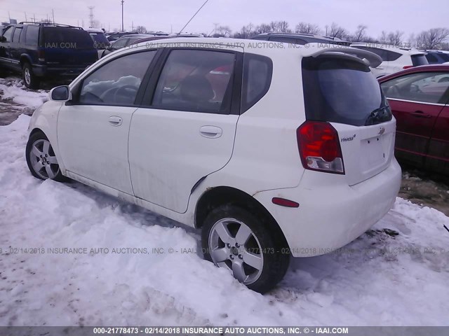 KL1TD66698B036289 - 2008 CHEVROLET AVEO LS WHITE photo 3