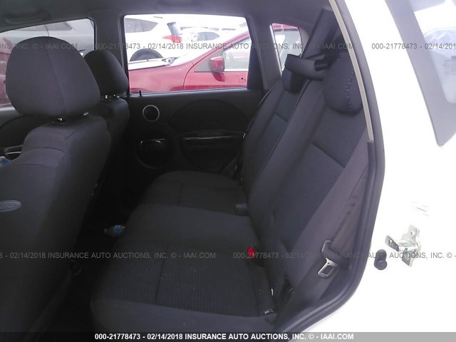 KL1TD66698B036289 - 2008 CHEVROLET AVEO LS WHITE photo 8
