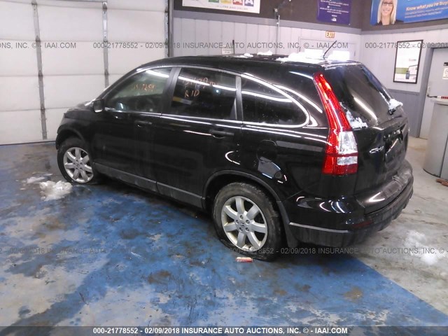 5J6RE4H41BL067094 - 2011 HONDA CR-V SE BLACK photo 3