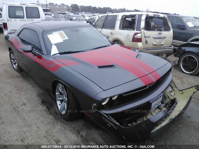 2C3CDZAG7FH757861 - 2015 DODGE CHALLENGER SXT GRAY photo 1