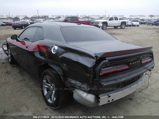 2C3CDZAG7FH757861 - 2015 DODGE CHALLENGER SXT GRAY photo 3