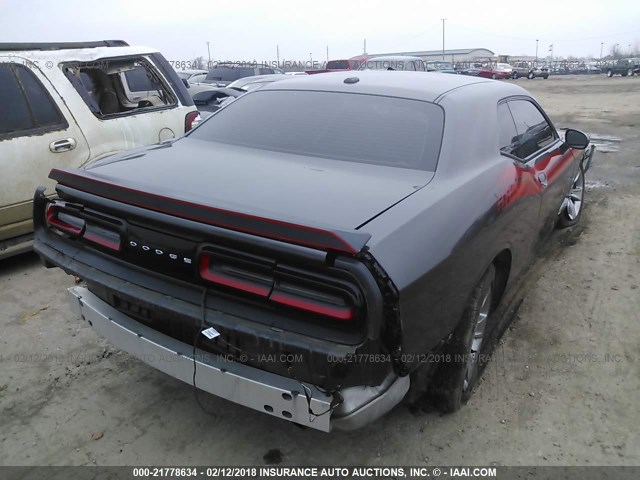 2C3CDZAG7FH757861 - 2015 DODGE CHALLENGER SXT GRAY photo 4